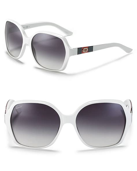 white gucci shades|gucci unisex sunglasses.